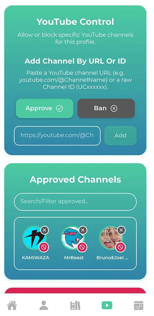Administra los canales de YouTube